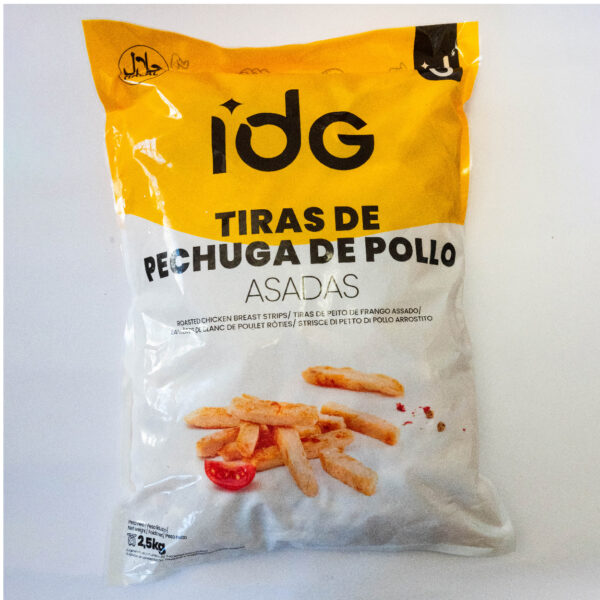 Tiras de pollo asado 2,5Kg
