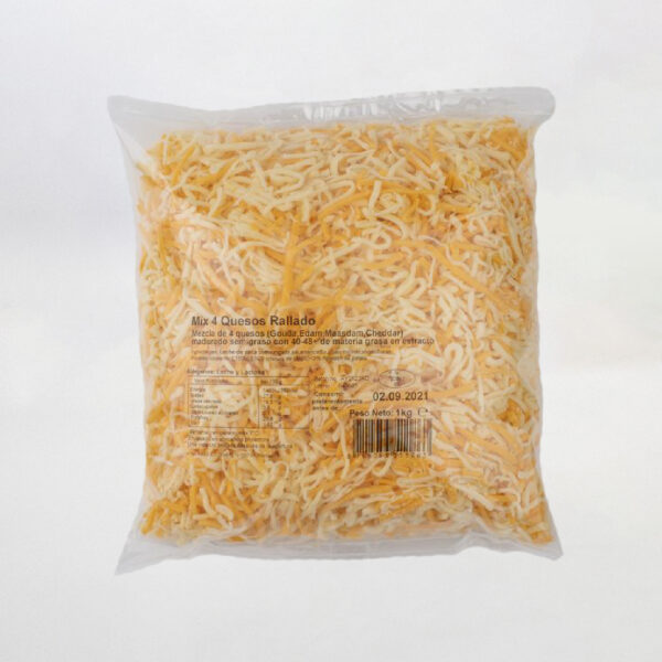 4 quesos rallados 1Kg